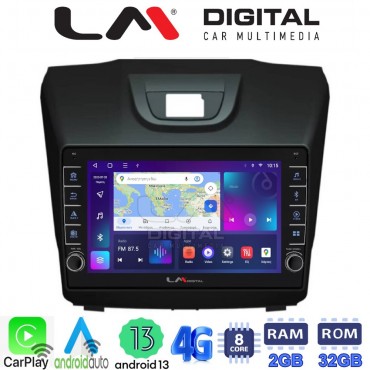 LM Digital - LM ZG8435 GPS Οθόνη OEM Multimedia Αυτοκινήτου για ISUZU DMAX 2012> (CarPlay/AndroidAuto/BT/GPS/WIFI/GPRS)