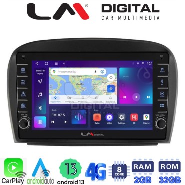 LM Digital - LM ZG8817 GPS Οθόνη OEM Multimedia Αυτοκινήτου για Mercedes SL 2009 > 2014 (CarPlay/AndroidAuto/BT/GPS/WIFI/GPRS)