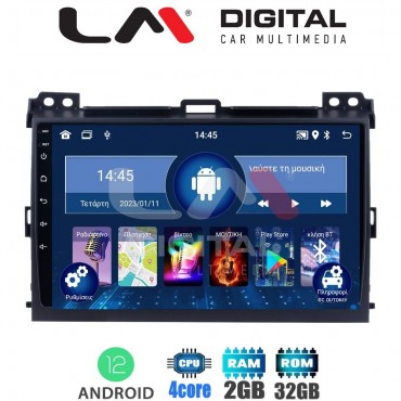 LM Digital - LM ZL4384 GPS Οθόνη OEM Multimedia Αυτοκινήτου για TOYOTA LANDCRUISER J100 2003>2009   (BT/GPS/WIFI)