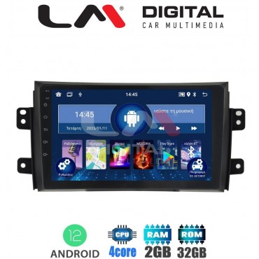 LM Digital - LM ZL4446 GPS Οθόνη OEM Multimedia Αυτοκινήτου για FIAT SEDICI & SUZUKI SX4 2005-2013 (BT/GPS/WIFI)