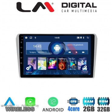 LM Digital - LM ZN4025 GPS Οθόνη OEM Multimedia Αυτοκινήτου για Toyota Avensis 2003>2008 (CarPlay/AndroidAuto/BT/GPS/WIFI/GPRS)