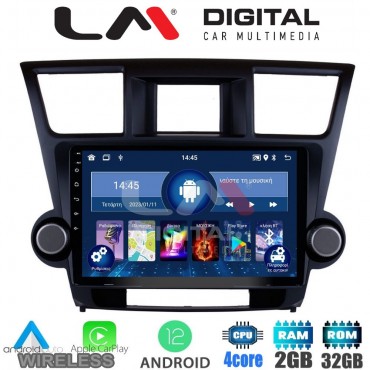LM Digital - LM ZN4089 GPS Οθόνη OEM Multimedia Αυτοκινήτου για Toyota Highlander 2008 > 2015 (CarPlay/AndroidAuto/BT/GPS/WIFI/GPRS)