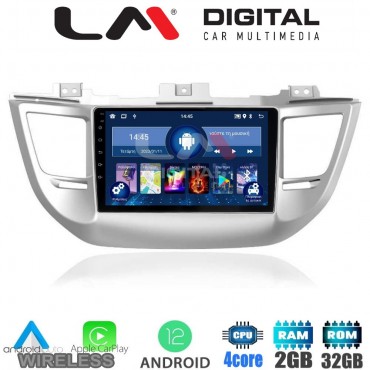 LM Digital - LM ZN4361 GPS Οθόνη OEM Multimedia Αυτοκινήτου για Hyundai Tucson 2015 < 2019 (CarPlay/AndroidAuto/BT/GPS/WIFI/GPRS)