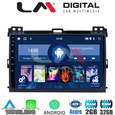 LM Digital - LM ZN4384 GPS Οθόνη OEM Multimedia Αυτοκινήτου για TOYOTA LANDCRUISER J100 2003>2009   (CarPlay/AndroidAuto/BT/GPS/WIFI/GPRS)