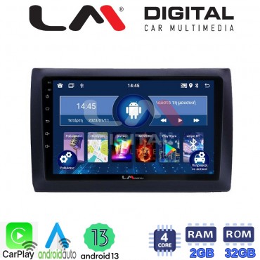 LM Digital - LM ZN4466 GPS Οθόνη OEM Multimedia Αυτοκινήτου για Fiat Stilo 2001 > 2007 (CarPlay/AndroidAuto/BT/GPS/WIFI/GPRS)
