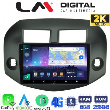 LM Digital - LM ZQ8018B GPS Οθόνη OEM Multimedia Αυτοκινήτου για Toyota Rav4 2007 > 2012 (CarPlay/AndroidAuto/BT/GPS/WIFI/GPRS)