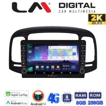 LM Digital - LM ZQ8269 GPS Οθόνη OEM Multimedia Αυτοκινήτου για Hyundai Accent 2006 > 2012 (CarPlay/AndroidAuto/BT/GPS/WIFI/GPRS)