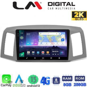 LM Digital - LM ZQ8307 GPS Οθόνη OEM Multimedia Αυτοκινήτου για Jeep Grand Cherokee 2004 > 2011 (CarPlay/AndroidAuto/BT/GPS/WIFI/GPRS)