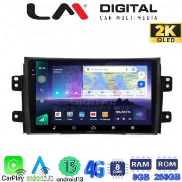 LM Digital - LM ZQ8446 GPS Οθόνη OEM Multimedia Αυτοκινήτου για FIAT SEDICI & SUZUKI SX4 2005-2013 (CarPlay/AndroidAuto/BT/GPS/WIFI/GPRS)
