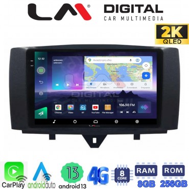 LM Digital - LM ZQ8587 GPS Οθόνη OEM Multimedia Αυτοκινήτου για SMART ForTwo 2011> 2015 (CarPlay/AndroidAuto/BT/GPS/WIFI/GPRS)