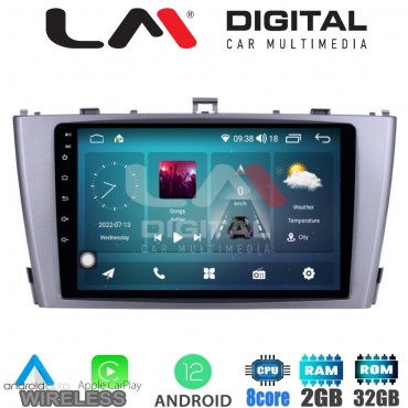LM Digital - LM ZR8027 GPS Οθόνη OEM Multimedia Αυτοκινήτου για TOYOTA AVENSIS T27 2009 > 2016  (CarPlay/AndroidAuto/BT/GPS/WIFI/GPRS)