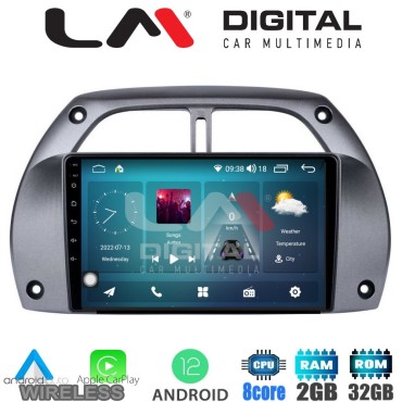 LM Digital - LM ZR8071 GPS Οθόνη OEM Multimedia Αυτοκινήτου για Toyota Rav 4 2001 > 2006 (CarPlay/AndroidAuto/BT/GPS/WIFI/GPRS)