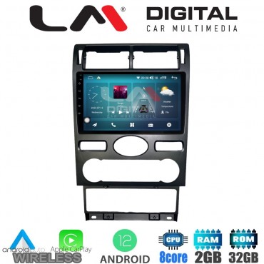 LM Digital - LM ZR8104 GPS Οθόνη OEM Multimedia Αυτοκινήτου για Ford Mondeo 2003 > 2006 (CarPlay/AndroidAuto/BT/GPS/WIFI/GPRS)