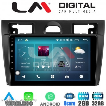 LM Digital - LM ZR8140B GPS Οθόνη OEM Multimedia Αυτοκινήτου για Ford Fiesta 2006 -> 2008 (CarPlay/AndroidAuto/BT/GPS/WIFI/GPRS)