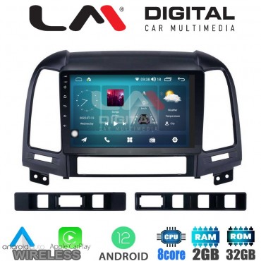 LM Digital - LM ZR8239 GPS Οθόνη OEM Multimedia Αυτοκινήτου για Hyundai SantaFe 2006 > 2013 (CarPlay/AndroidAuto/BT/GPS/WIFI/GPRS)