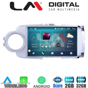 LM Digital - LM ZR8254 GPS Οθόνη OEM Multimedia Αυτοκινήτου για Toyota Yaris 2012 > 2015 Αν το αυτοκίνητο είναι υβριδικό, παρακαλώ ενημερώστε μας πριν την παραγγελία σας. (CarPlay/AndroidAuto/BT/GPS/WIFI/GPRS)