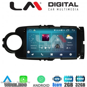 LM Digital - LM ZR8254B GPS Οθόνη OEM Multimedia Αυτοκινήτου για Toyota Yaris 2012 > 2015 Αν το αυτοκίνητο είναι υβριδικό, παρακαλώ ενημερώστε μας πριν την παραγγελία σας. (CarPlay/AndroidAuto/BT/GPS/WIFI/GPRS)