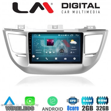 LM Digital - LM ZR8361 GPS Οθόνη OEM Multimedia Αυτοκινήτου για Hyundai Tucson 2015 < 2019 (CarPlay/AndroidAuto/BT/GPS/WIFI/GPRS)