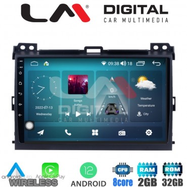 LM Digital - LM ZR8384 GPS Οθόνη OEM Multimedia Αυτοκινήτου για TOYOTA LANDCRUISER J100 2003>2009   (CarPlay/AndroidAuto/BT/GPS/WIFI/GPRS)