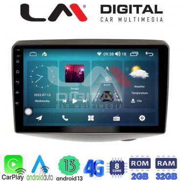 LM Digital - LM ZR8402 GPS Οθόνη OEM Multimedia Αυτοκινήτου για Toyota Yaris 1999 > 2004 (CarPlay/AndroidAuto/BT/GPS/WIFI/GPRS)