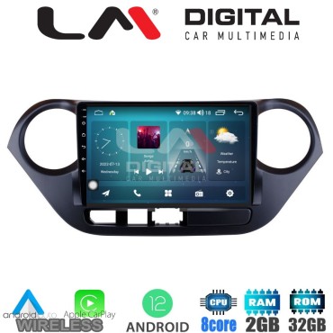LM Digital - LM ZR8406 GPS Οθόνη OEM Multimedia Αυτοκινήτου για Hyundai i10 2014> (CarPlay/AndroidAuto/BT/GPS/WIFI/GPRS)