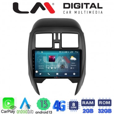 LM Digital - LM ZR8460 GPS Οθόνη OEM Multimedia Αυτοκινήτου για Nissan Micra K13 2010 > 2016 (CarPlay/AndroidAuto/BT/GPS/WIFI/GPRS)