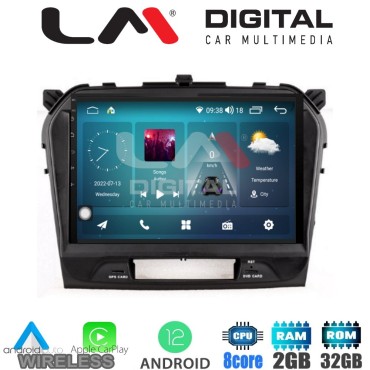 LM Digital - LM ZR8571 GPS Οθόνη OEM Multimedia Αυτοκινήτου για SUZUKI VITARA & BREZZA 2016> (CarPlay/AndroidAuto/BT/GPS/WIFI/GPRS)