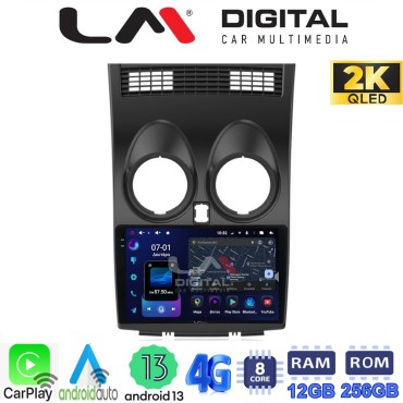 LM ZS8001 GPS Οθόνη OEM Multimedia Αυτοκινήτου για NISSAN QASHQAI 2007 > 2013 (CarPlay/AndroidAuto/BT/GPS/WIFI/GPRS)
