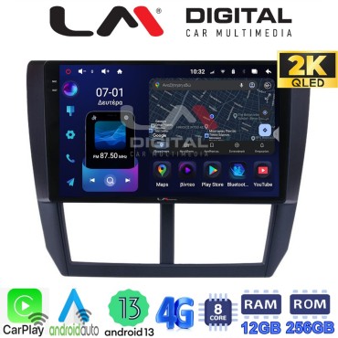 LM ZS8272 GPS Οθόνη OEM Multimedia Αυτοκινήτου για SUBARU IMPREZA-FORESTER 2009>2012 (CarPlay/AndroidAuto/BT/GPS/WIFI/GPRS)
