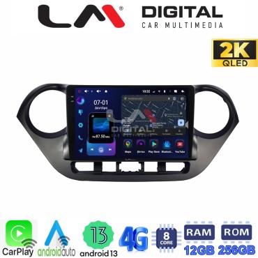 LM ZS8406 GPS Οθόνη OEM Multimedia Αυτοκινήτου για Hyundai i10 2014> (CarPlay/AndroidAuto/BT/GPS/WIFI/GPRS)