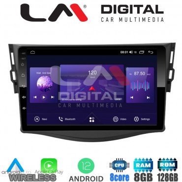 LM Digital - LM ZT8018 GPS Οθόνη OEM Multimedia Αυτοκινήτου για TOYOTA RAV4 2006 > 2012 (CarPlay/AndroidAuto/BT/GPS/WIFI/GPRS)