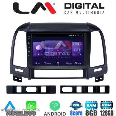 LM Digital - LM ZT8239 GPS Οθόνη OEM Multimedia Αυτοκινήτου για Hyundai SantaFe 2006 > 2013 (CarPlay/AndroidAuto/BT/GPS/WIFI/GPRS)