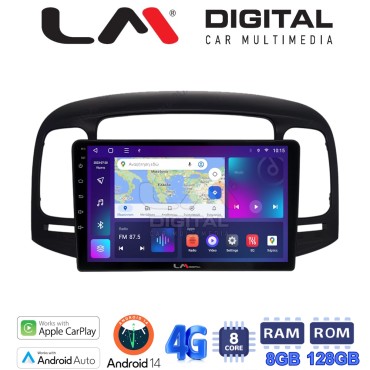 LM Digital - LM ZT8269 GPS Οθόνη OEM Multimedia Αυτοκινήτου για Hyundai Accent 2006 > 2012 (CarPlay/AndroidAuto/BT/GPS/WIFI/GPRS)