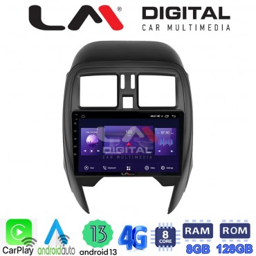 LM Digital - LM ZT8460 GPS Οθόνη OEM Multimedia Αυτοκινήτου για Nissan Micra K13 2010 > 2016 (CarPlay/AndroidAuto/BT/GPS/WIFI/GPRS)