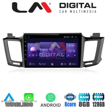 LM Digital - LM ZT8947 GPS Οθόνη OEM Multimedia Αυτοκινήτου για TOYOTA RAV 4  2013 > 2020 (CarPlay/AndroidAuto/BT/GPS/WIFI/GPRS)