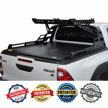 ΚΑΠΑΚΙ ΚΑΡΟΤΣΑΣ ΡΟΛΟ ΑΛΟΥΜΙΝΙΟΥ ΜΕ PREMIUM ROLL-BAR ΜΕ ΚΑΛΑΘΙ TEK 2 MAX 9080 ROLL+RB 430BAS TOYOTA HILUX GR SPORT 2023+