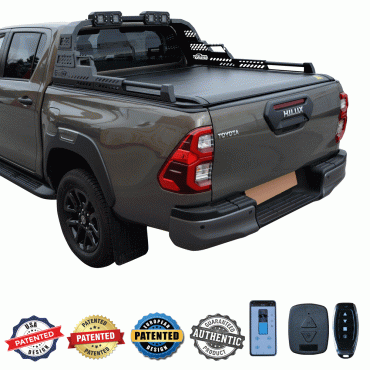 SMART ΡΟΛΟ ΑΛΟΥΜΙΝΙΟΥ ΗΛΕΚΤΡΙΚΟ ΜΕ PREMIUM LED ROLL-BAR SMART 2-7000 E-ROLL+RB 430LED TOYOTA HILUX REVO 2016+ & HILUX 2021+