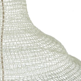 GloboStar® KENTUCKY 01886 Vintage Κρεμαστό Φωτιστικό Πλέγμα Μονόφωτο 1 x E27 IP20 Λευκό Μέταλλο - Μ90 x Π90 x Υ150cm