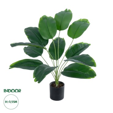 GloboStar® Artificial Garden BANANA PLANT 20927 - Διακοσμητικό Φυτό Μπανανιά Φ70 x Υ55cm