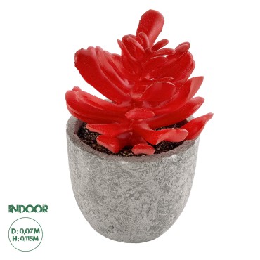 GloboStar® Artificial Garden SUCCULENT CRASSULA 21013 Διακοσμητικό Φυτό Παχύφυτο Κράσουλα Υ11.5cm