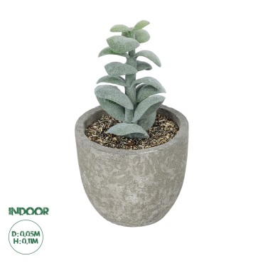 GloboStar® Artificial Garden SUCCULENT SEDEVERIA POTTED PLANT 21027 Διακοσμητικό Φυτό Σεδεβέρια  Φ5 x Υ11cm