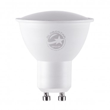 GloboStar® 60096 Σποτ LED GU10 MR16 4W 400lm 120° AC 220-240V IP20 Φ5 x Υ5.8cm Ψυχρό Λευκό 6000K - 3 Years Warranty