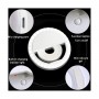 GloboStar® 79042 Selfie Ring Light LED SMD 2W 200 lm Λευκό Σώμα με Ενσωματωμένη Επαναφορτιζόμενη Μπαταρία 500mAh & Καλώδιο Φόρτισης Micro USB Ψυχρό Λευκό 6000 K για Κινητό Τηλέφωνο και Tablet Φ8.5 x Υ2.5cm