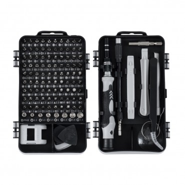 GloboStar® 79996 Επαγγελματικό Mini Σετ Εργαλείων 115 Εξαρτημάτων σε 1 DIY Tool Kit - Για Επισκευές iPhone,Samsung κλπ Κινητά Τηλέφωνα - PC - Laptop - Xbox - Ρολογιών - Οπτικά - Γυαλιά και Γενικών Μικρόεπισκευών Λεπτομέρειας με Μαγνητικό Κα
