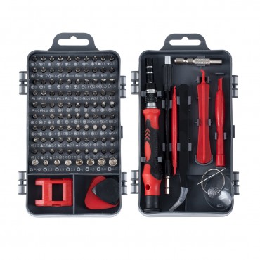 GloboStar® 79999 Επαγγελματικό Mini Σετ Εργαλείων 115 Εξαρτημάτων σε 1 DIY Tool Kit - Για Επισκευές iPhone,Samsung κλπ Κινητά Τηλέφωνα - PC - Laptop - Xbox - Ρολογιών - Οπτικά - Γυαλιά και Γενικών Μικρόεπισκευών Λεπτομέρειας με Μαγνητικό Κα