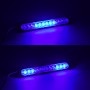 GloboStar® 85268 PRO Series Μπάρα Σήμανσης Οχήματος Αστυνομίας για Αυτοκίνητα & Φορτηγά 10 Προγραμμάτων Φωτισμού STROBE LED SMD 3030 15W DC 12-24V Αδιάβροχη IP65 Μπλε