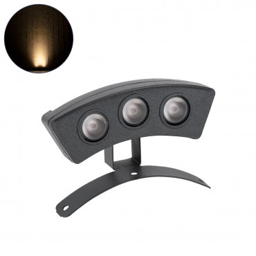 GloboStar® TREELIGHT-PLANTE 90515 Κυρτή Μπάρα Φωτισμού Wall Washer Ειδική για Φυτά - Δέντρα LED 3W 270lm 15° DC 24V Αδιάβροχο IP67 Μ11 x Π3 x Υ8.2cm Θερμό Λευκό 2700K - Γκρι Ανθρακί - 3 Years Warranty