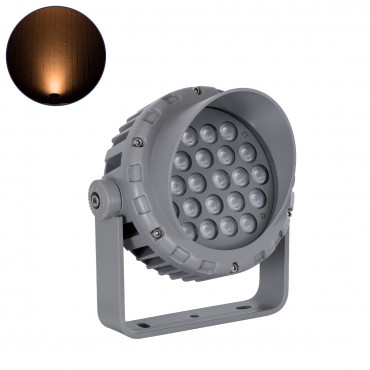 GLOBOSTAR® WASHER-PANDA 90585 Μπάρα Φωτισμού Wall Washer LED 36W 3060lm 15° DC 24V Αδιάβροχο IP67 Πολύχρωμο RGBW Dimmable DMX512 - Γκρι Ανθρακί - Μ100 x Π4 x Υ3.5cm - 3 Χρόνια Εγγύηση
