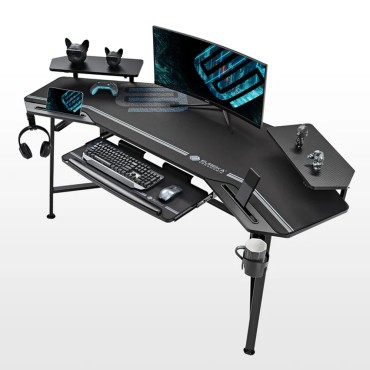 Gaming Γραφείο - Eureka Ergonomic® ERK-AED-E70B-V4 180x60x75εκ.