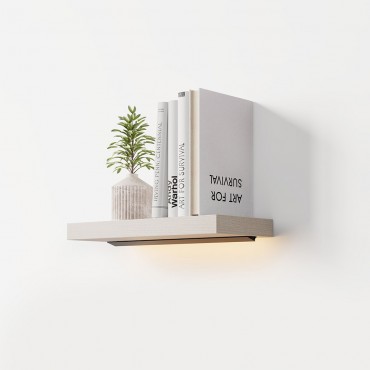 Ράφια τοίχου με φωτισμό - Eureka Ergonomic® ERK-AFS-17-MW-EU 400x180x36mm